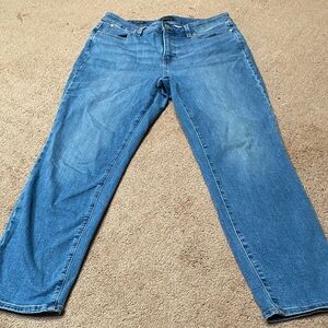 Talbots Size 10 Slim Ankle Curvy High Rise Blue Jeans Denim Casual Classic